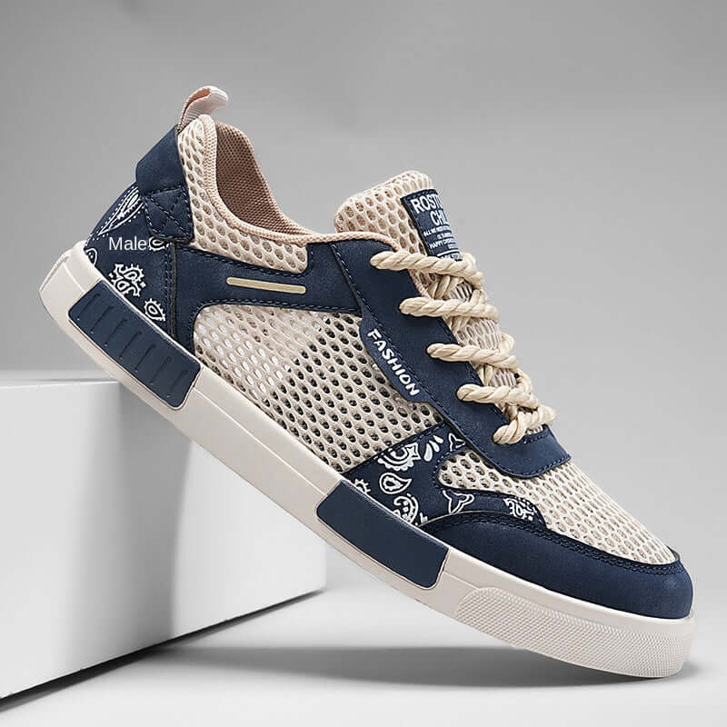 Trendy Hollow Mesh Fashion Sneakers - Lightweight and Durable Sole