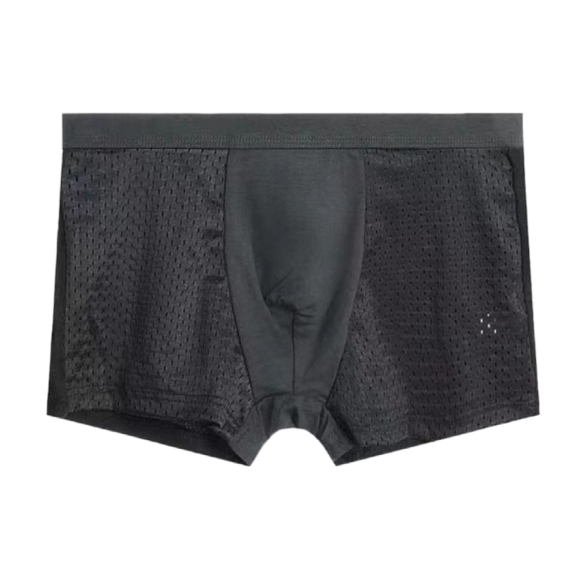 Men's Solid Ice Silk Antibacterial Underwear - Popular Sporty Breathable Comfort 🩳