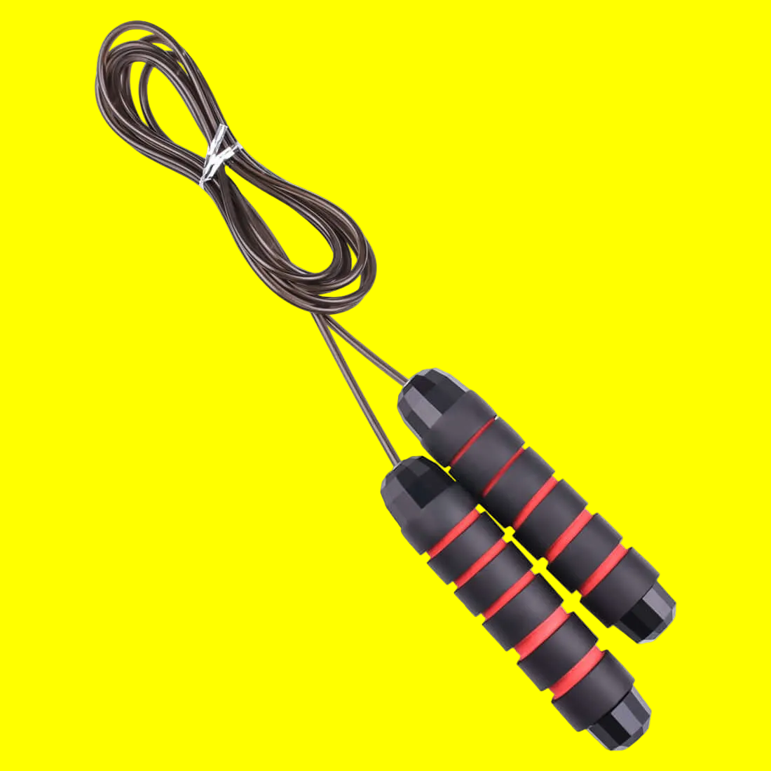 Adjustable Fitness Jump Rope - Tangle-Free Rapid Speed Cable w/ Ball Bearings