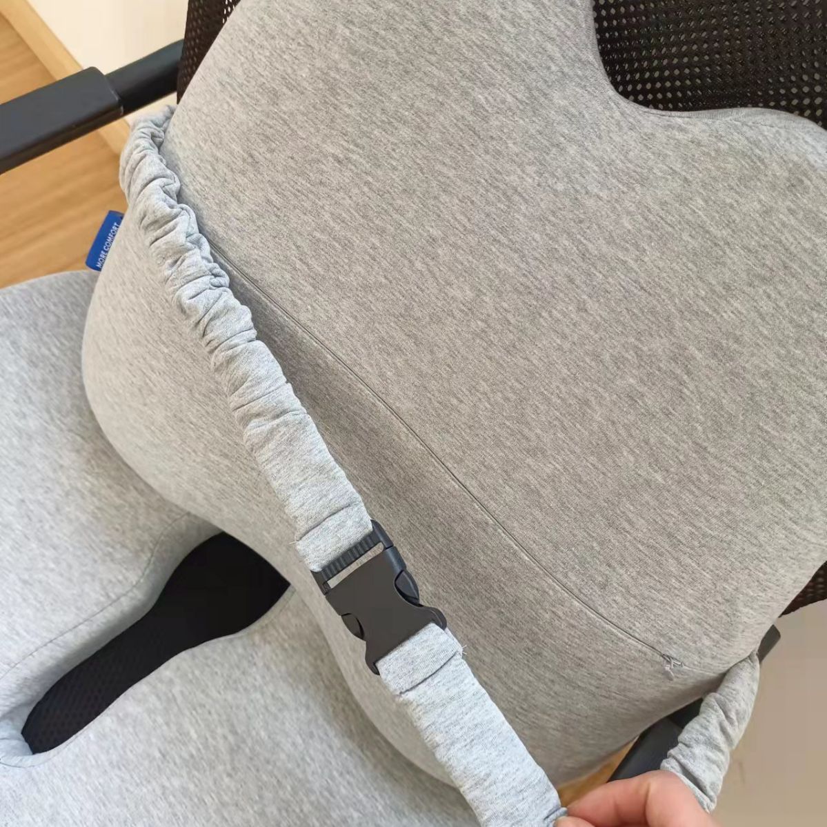 Extra Dense Lumbar Pillow - Patented Ergonomic Multi-Region Firm Back Support for Lower Back Pain