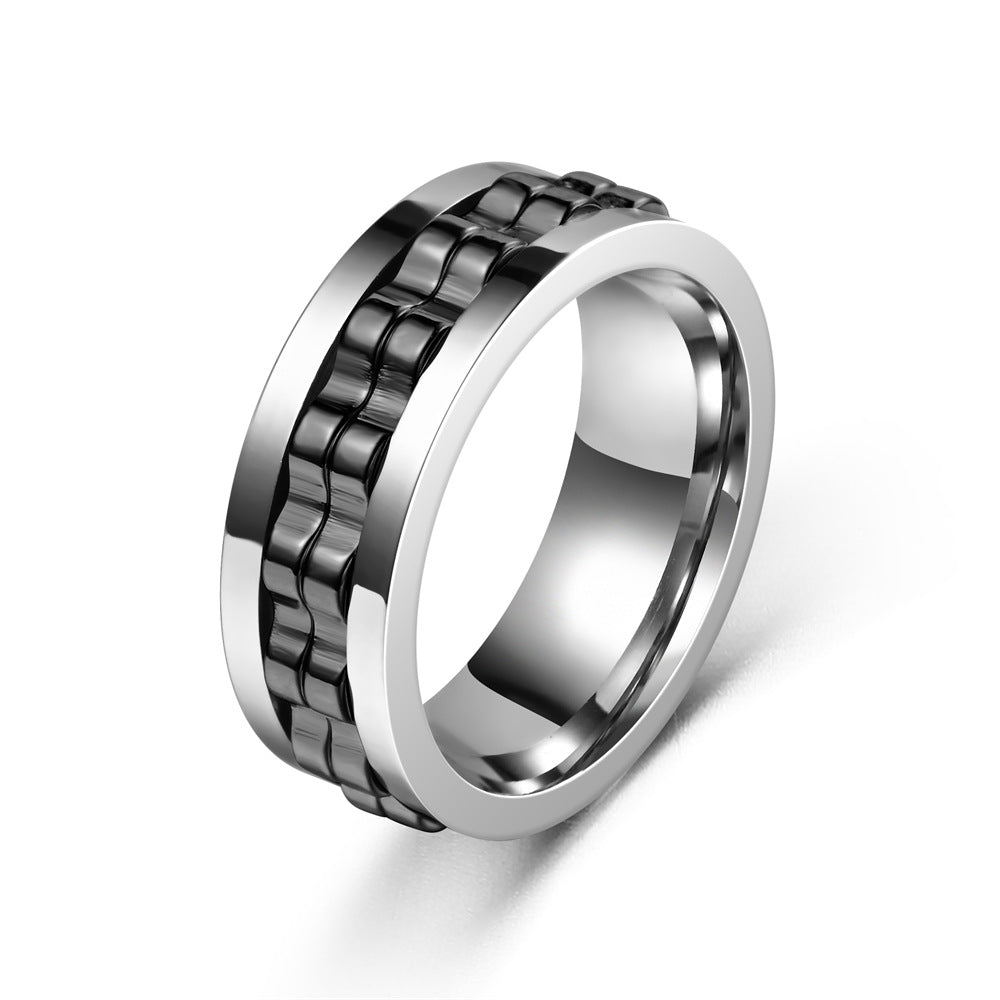 Exclusive Stainless Steel Unique Stress-Relief Ring - Anti-Anxiety Gear