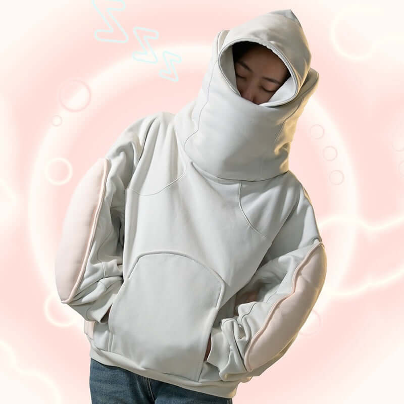 Sports Fashion Loose Hoodie - Super Warm ♨️ with Face Wrap Casual Sweatshirt
