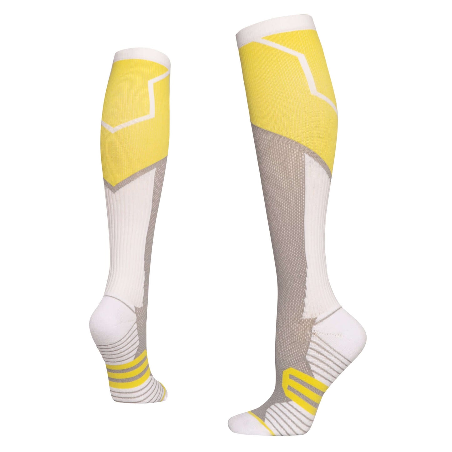 Athletic Over the Calf Sports Pressure Socks - Anti-Slip, Sweat Absorbing & Anti-friction