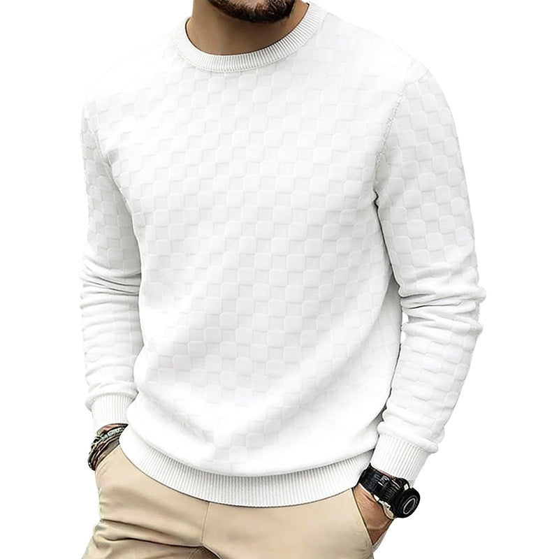 Men's Autumn & Winter Fashion Forward Sweater-shirt - Warm Heavyweight Jacquard Long Sleeve Crewneck ♨️
