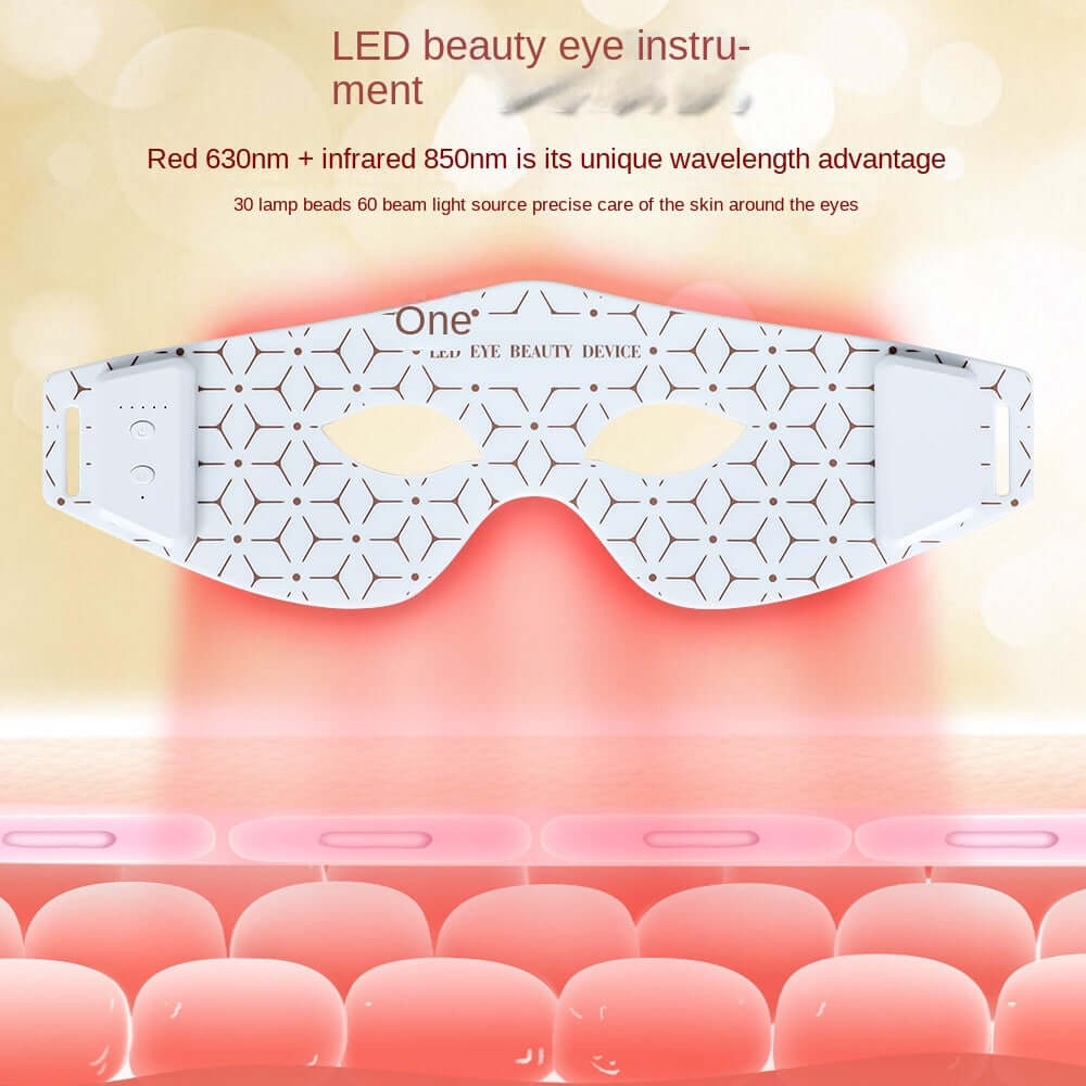 Portable LED Red & Infrared Eye Massager - Pampering Silicone Eye Mold Facial Care Device