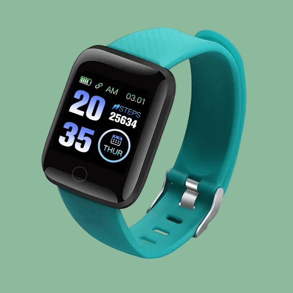 D20 Unisex Waterproof Sport Smartwatch - Large Readable Display - Bluetooth, Heart Rate, Blood Pressure Monitor + More