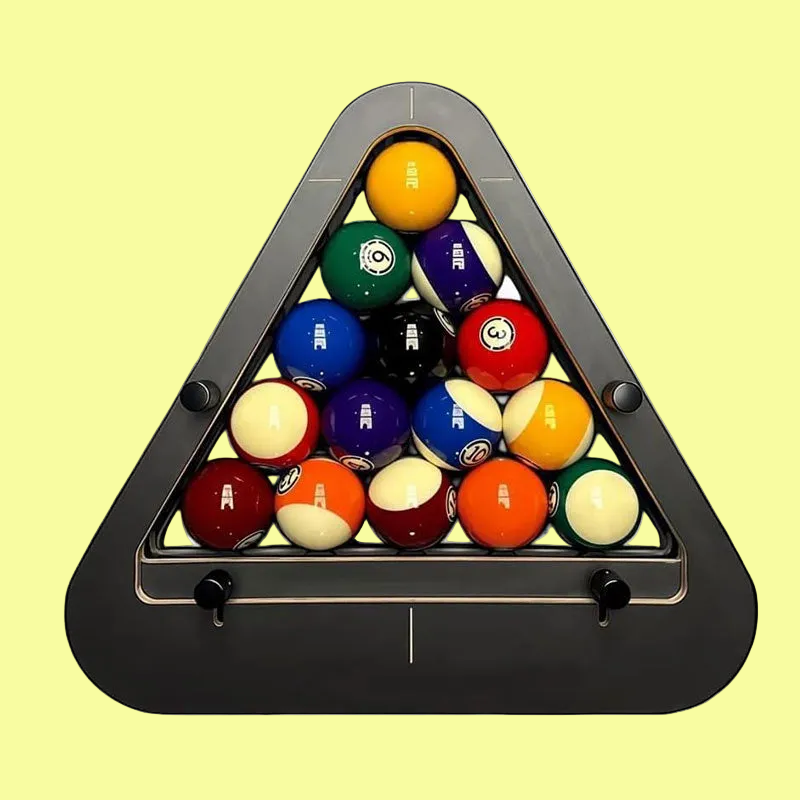 Professional Billiard Ball Rack - Tournament-Quality with Zero-Gap Precision Solid Wood 8-Ball & 9-Ball Pool Rack