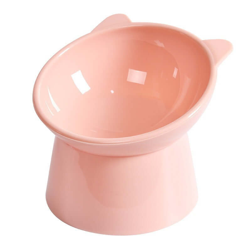 Smart Design Elevated Pet Feeding Bowl with Tilted Neck Protection, Anti-Tip Plastic Bowl Food & Water 🦮🐈