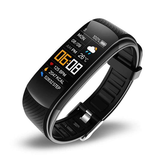 C5S Waterproof Smart Bracelet - Sports Pedometer Monitors Heart Rate, Blood Pressure, Blood Oxygen