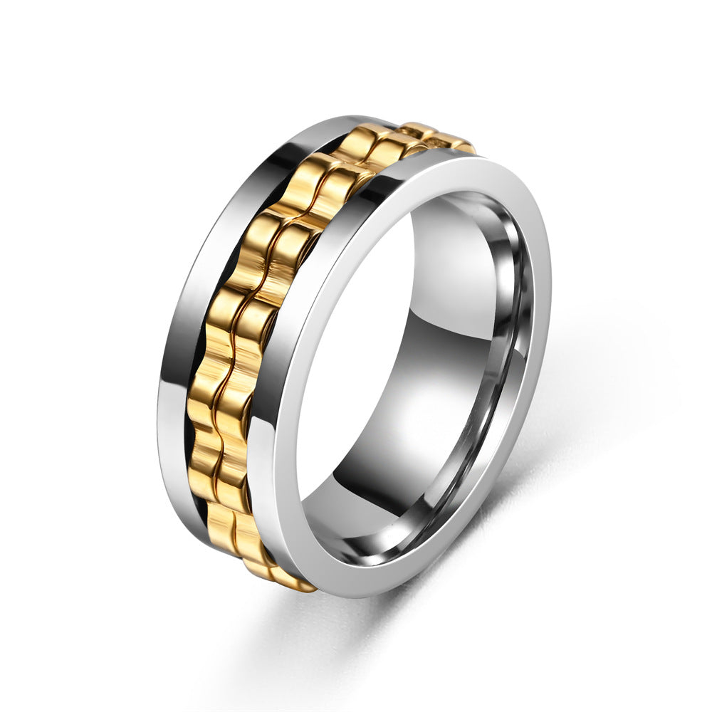 Exclusive Stainless Steel Unique Stress-Relief Ring - Anti-Anxiety Gear
