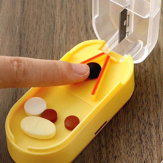 Travel or Home Medicine Box - Storage, Dispenser, + Pill Cutter 💊