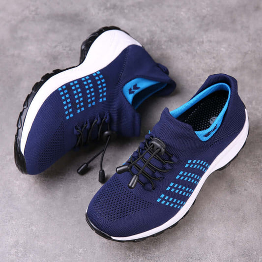 Unisex Trendy Mesh Knit Sneakers - Breathable Athletic Shoes in Snazzy Colors 🌈