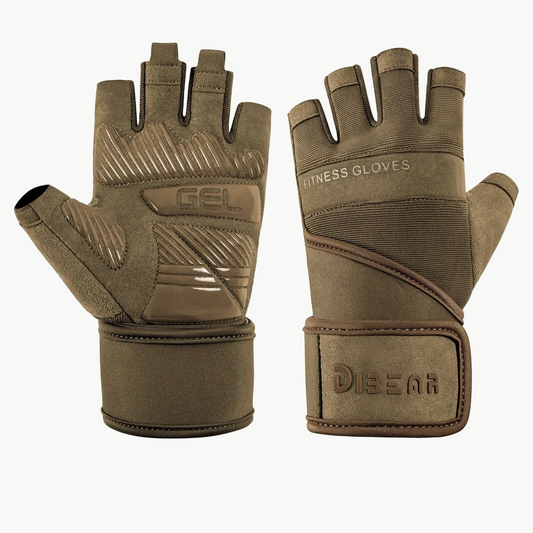Durable Professional Half Finger Fitness Training Gloves - Wrist Guard & Anti-Slip