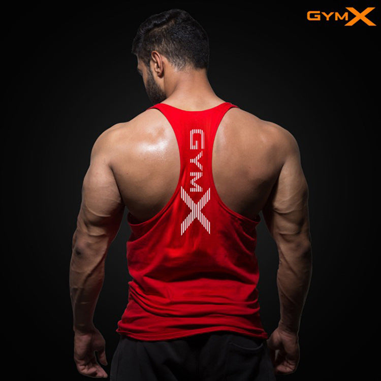 Men's Popular Fitness Tank Top - Printed Gym X Graphic Quick Drying 💪