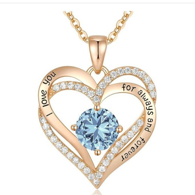 Stunning & Luxurious Women's Pendant Necklace - Rose Gold & Silver High-quality Keepsakes