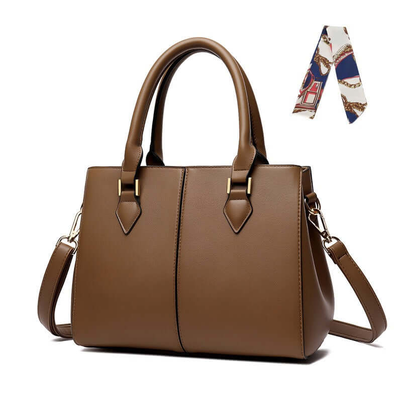 Women's Classic Arm & Handbag - Versatile Durable PU Leather, with Scarf Option Available 👜