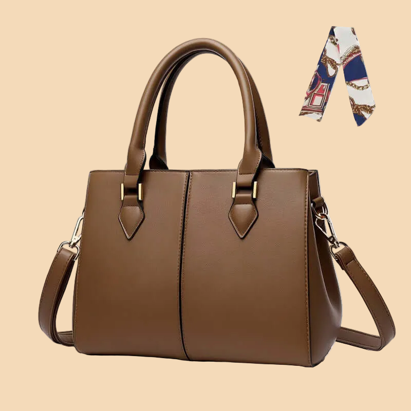 Women's Classic Arm & Handbag - Versatile Durable PU Leather, with Scarf Option Available 👜