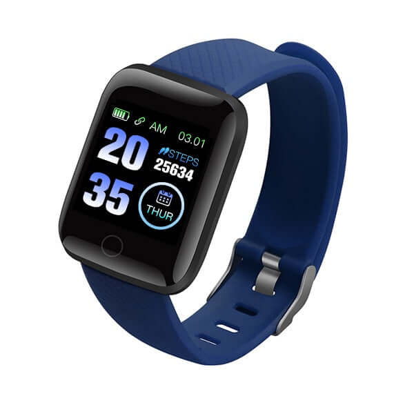 D20 Unisex Waterproof Sport Smartwatch - Large Readable Display - Bluetooth, Heart Rate, Blood Pressure Monitor + More