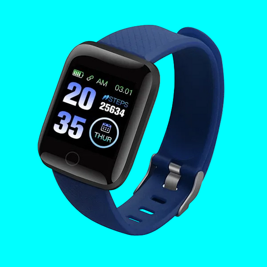D20 Unisex Waterproof Sport Smartwatch - Large Readable Display - Bluetooth, Heart Rate, Blood Pressure Monitor + More