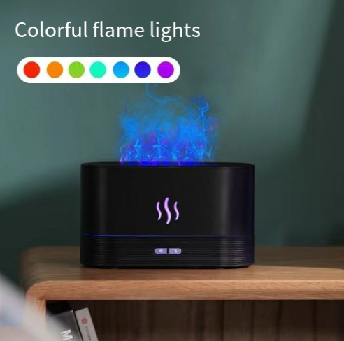 Household Simulated Flame Aromatherapy Fragrance Machine - Seven Adjustable Colors Humidifier 🔥