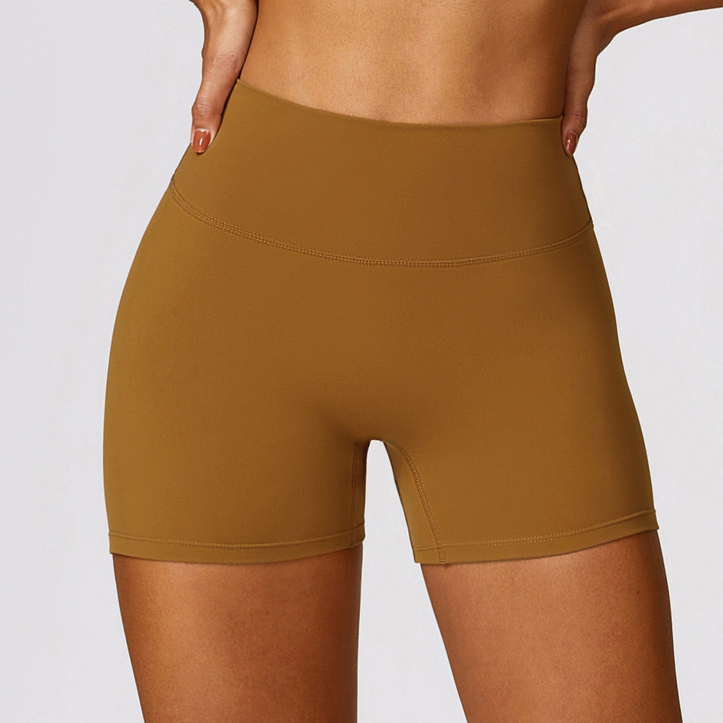Sexy High Waist Tight Fit Yoga Shorts - Cinching Belly, Peach Lifting Buttocks, Running + Fitness 🧘‍♂️🏃‍♀️