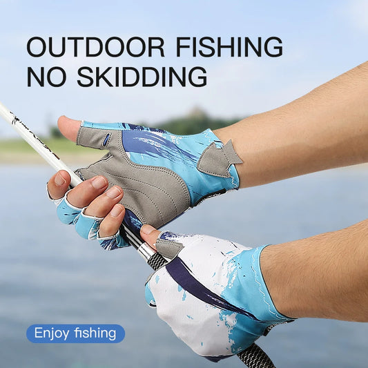 Unisex Fishing & Sailing Gloves - Non-Slip Half-finger UV Protection Lightweight Breathable Outdoor Sports 🐠