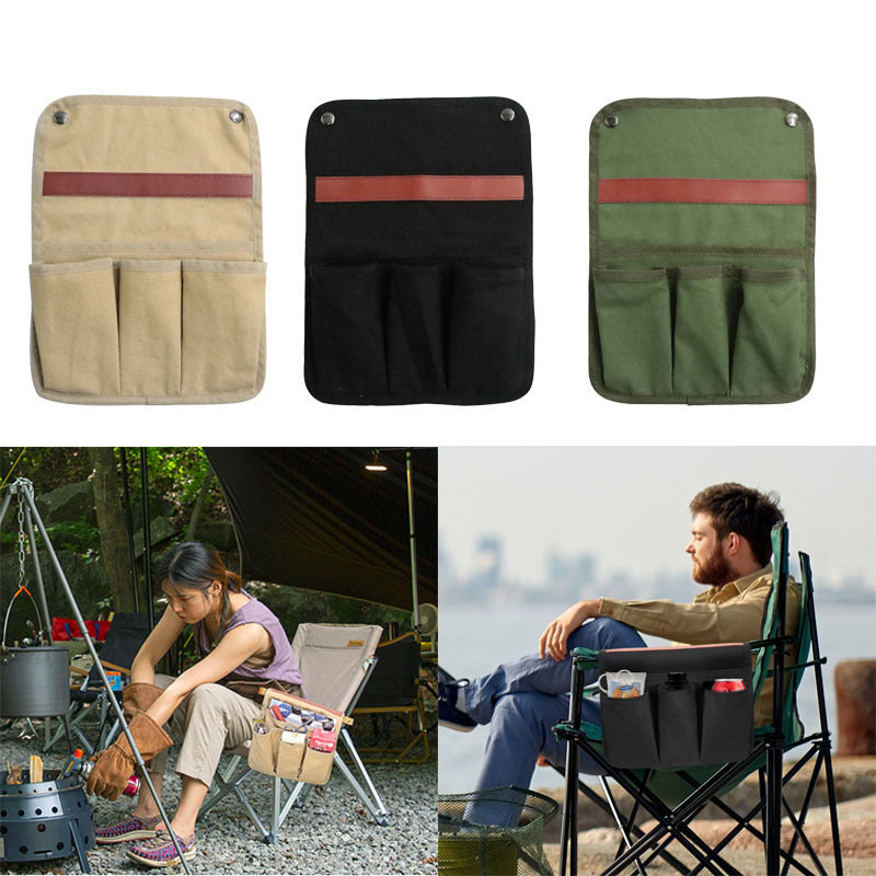 Multifunctional Armrest Hanging Bag - Outdoor Chair Camping and Recreation Essential ! ⛺️