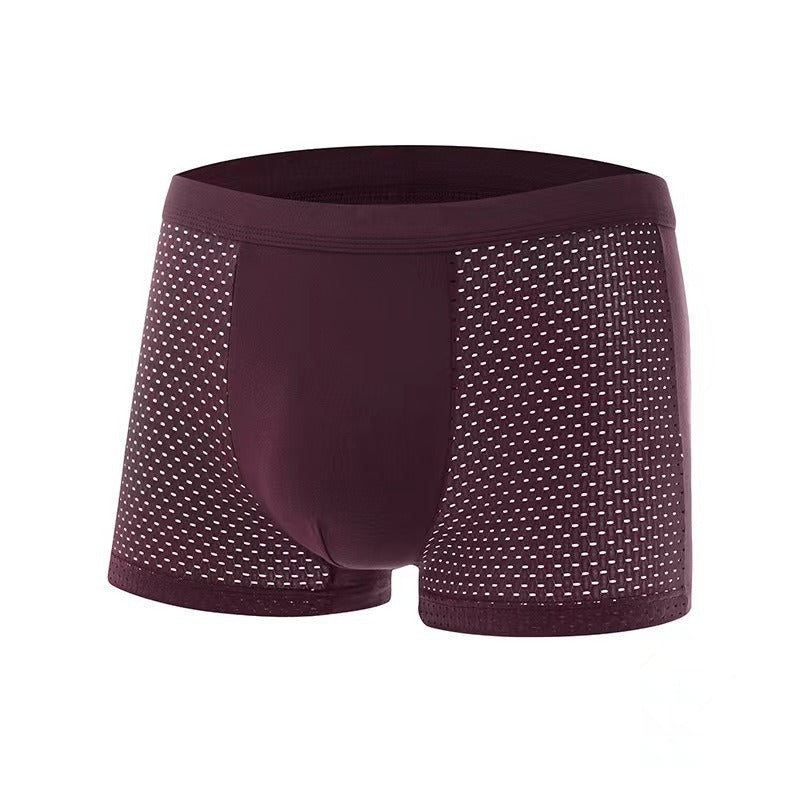 Men's Solid Ice Silk Antibacterial Underwear - Popular Sporty Breathable Comfort 🩳