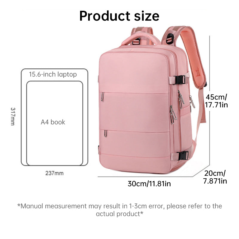 Foldable Waterproof Oxford Cloth Backpack - Large Capacity with Independent Shoe Storage in 5 Hip Colors 🌈