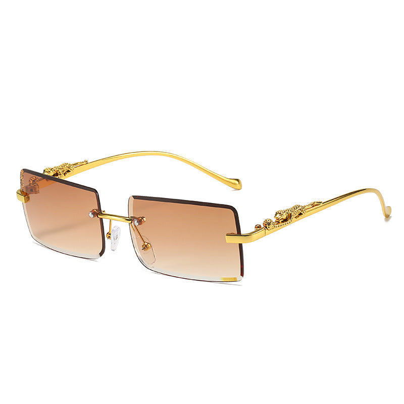 Chic Fashion Trendy Rimless Square Sunglasses 😎 Anti-Glare UV 400 Protection