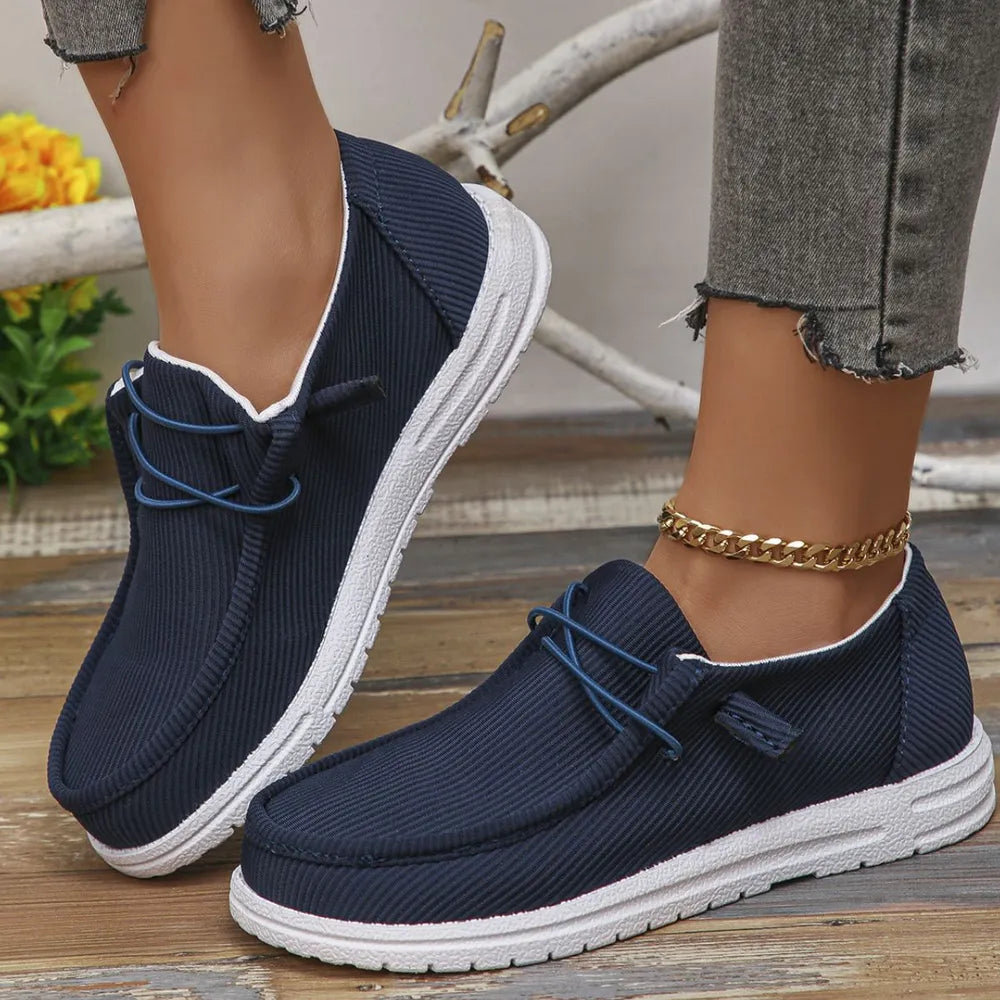 Women's Gorgeous Round Toe Canvas Sneakers in 7 Beautiful Color Options 🌈