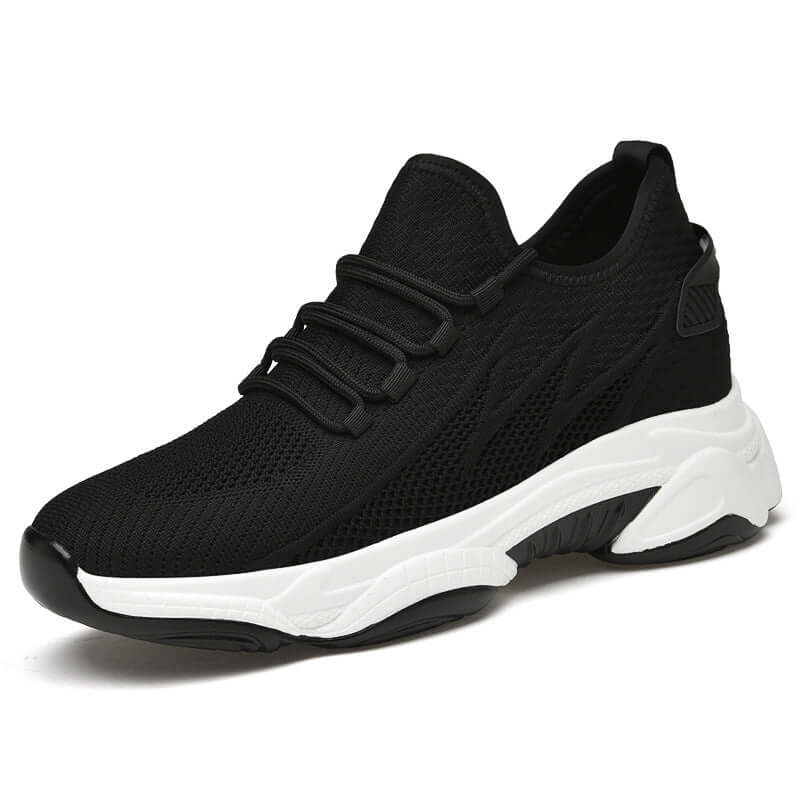 Stylish Casual Unisex Sneakers - Lightweight Breathable Mesh Fly Weave Unique Height Increasing