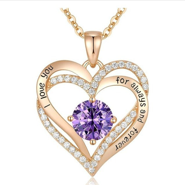 Stunning & Luxurious Women's Pendant Necklace - Rose Gold & Silver High-quality Keepsakes