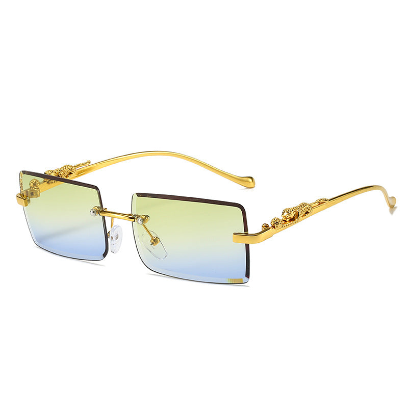 Chic Fashion Trendy Rimless Square Sunglasses 😎 Anti-Glare UV 400 Protection