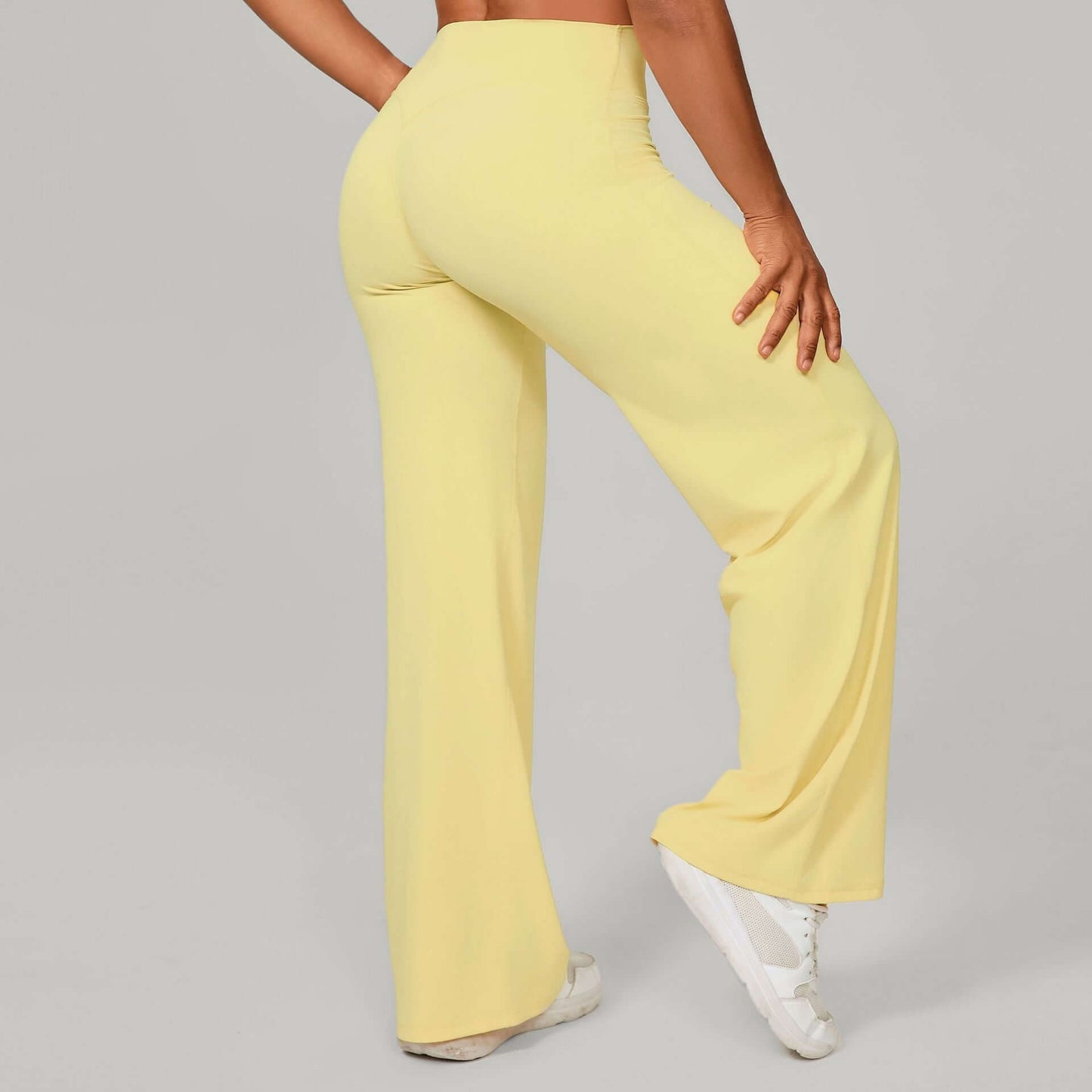 Women's High-Waisted Straight Leg Yoga Pants - Chic Sports Fashion in Massive Color Selection ! 🌈