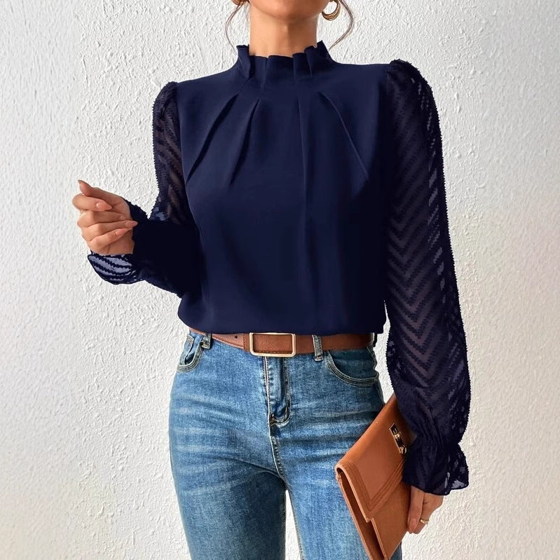 Women's Stunning New Autumn & Winter Long Sleeve Top with Beautiful Sleeve Design, Great Autumn Colors ! 🍁