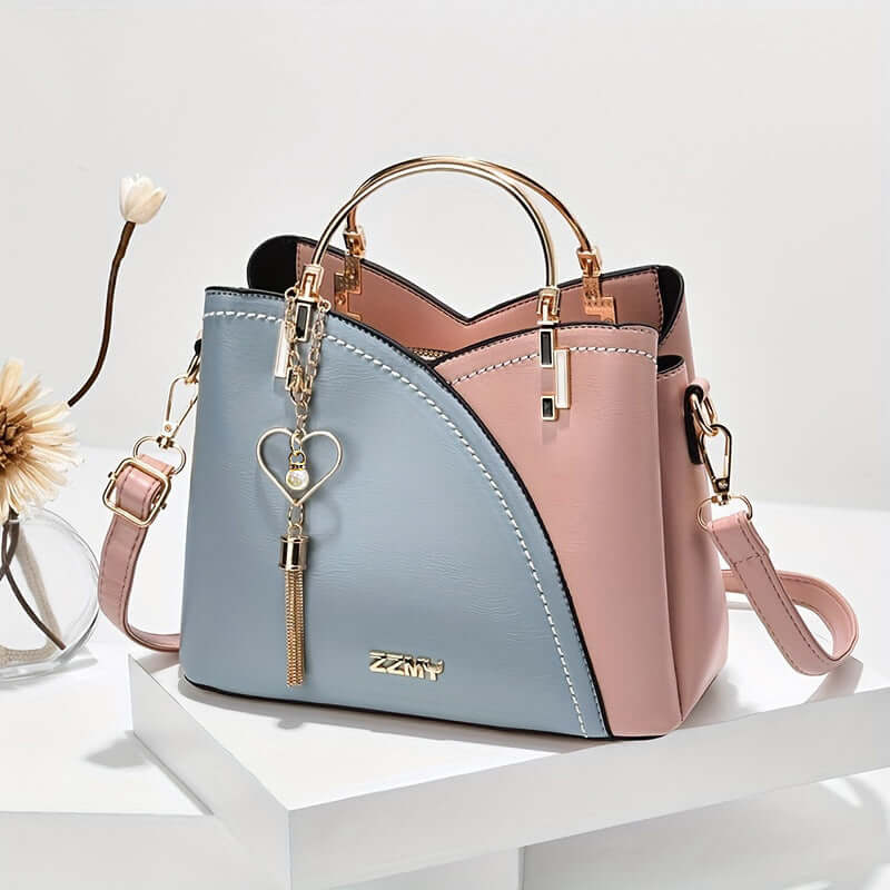 Women's Trendy Handbag - Chic Style Color Block Large Capacity Shoulder Crossbody Bag 👜