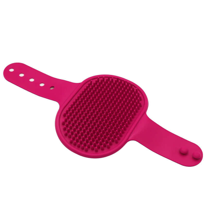 Soft Rubber Silicone Dog & Cat Pet Bathing and Massage Brush with Hand Grip 🦮🐈‍⬛️