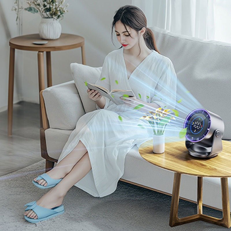 Hip Design Turbo Desktop Fan for Home - 100 High-Speed Circulating Settings Turbo Airflow
