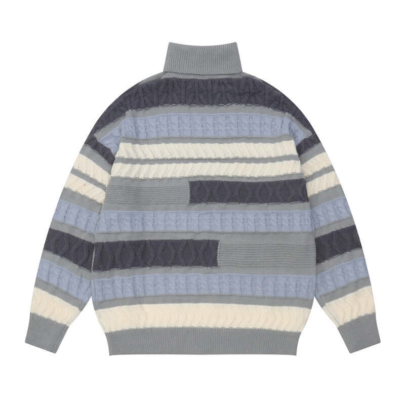 Warm Unisex High Neck Sweater - Loose Fit - Firm Waist, Cuff, & Neck