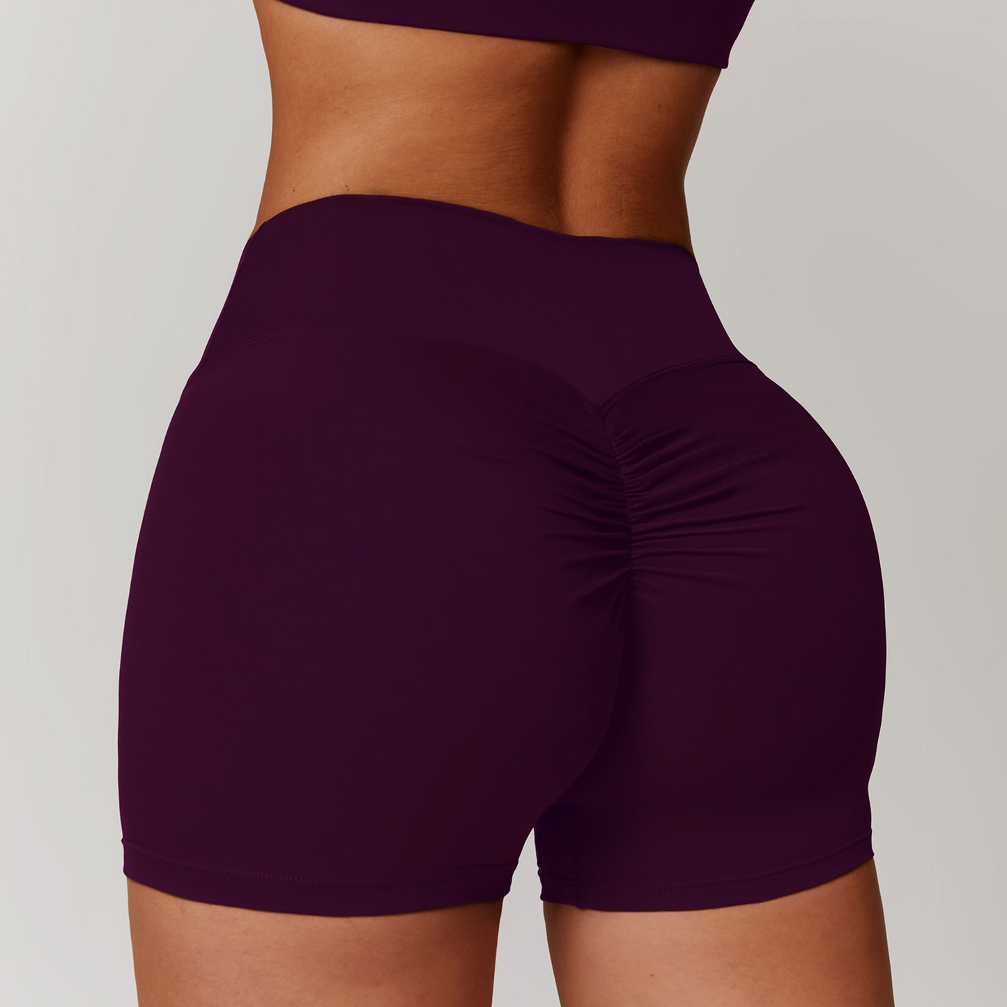Sexy High Waist Tight Fit Yoga Shorts - Cinching Belly, Peach Lifting Buttocks, Running + Fitness 🧘‍♂️🏃‍♀️