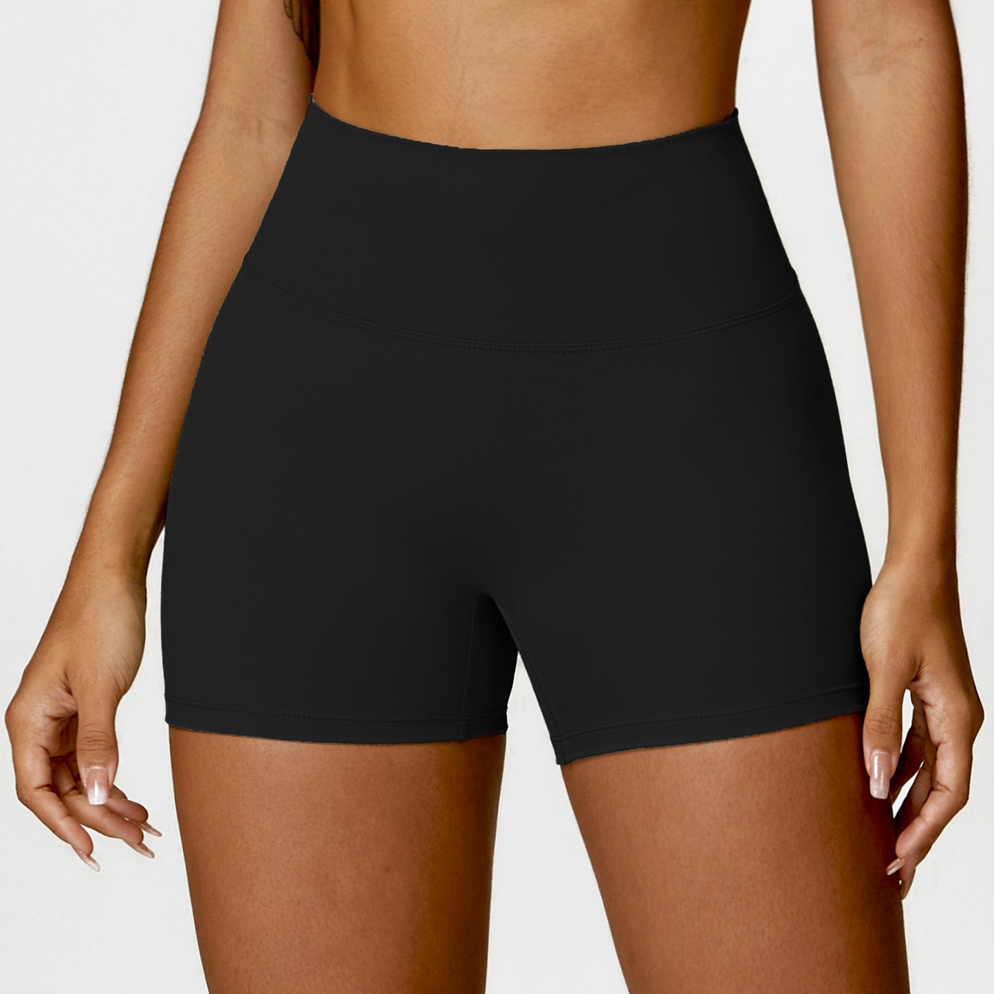 Sexy High Waist Tight Fit Yoga Shorts - Cinching Belly, Peach Lifting Buttocks, Running + Fitness 🧘‍♂️🏃‍♀️