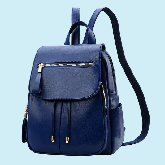 Trendy Soft Leather Backpack & Travel Bag 🎒 Features Zippered Pocket, Phone Pocket & Document Pocket