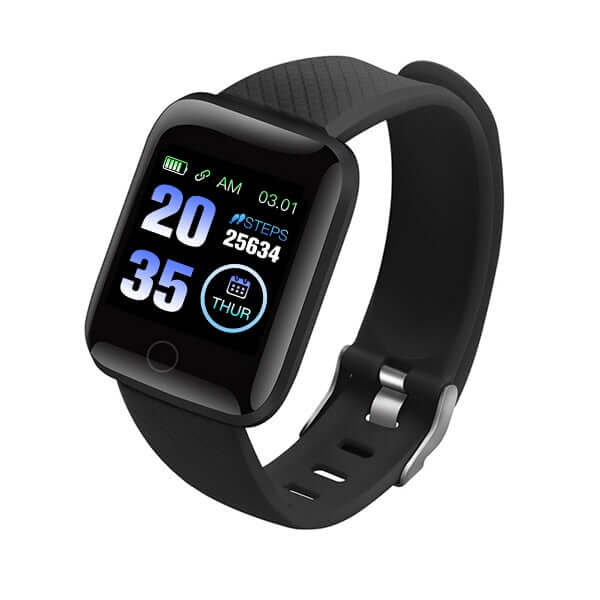 D20 Unisex Waterproof Sport Smartwatch - Large Readable Display - Bluetooth, Heart Rate, Blood Pressure Monitor + More
