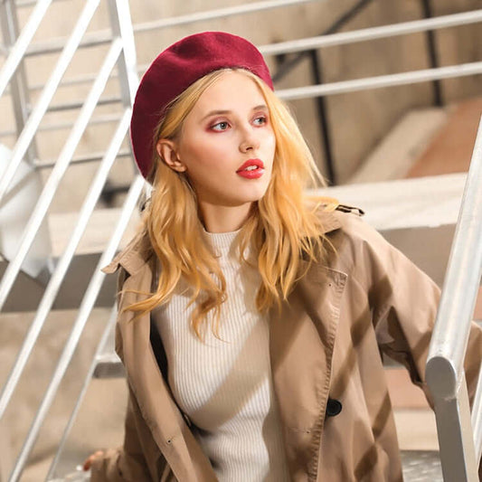 Popular Chic Retro Beret - Warm Knitted Wool - 🌈 Massive Color Selection !