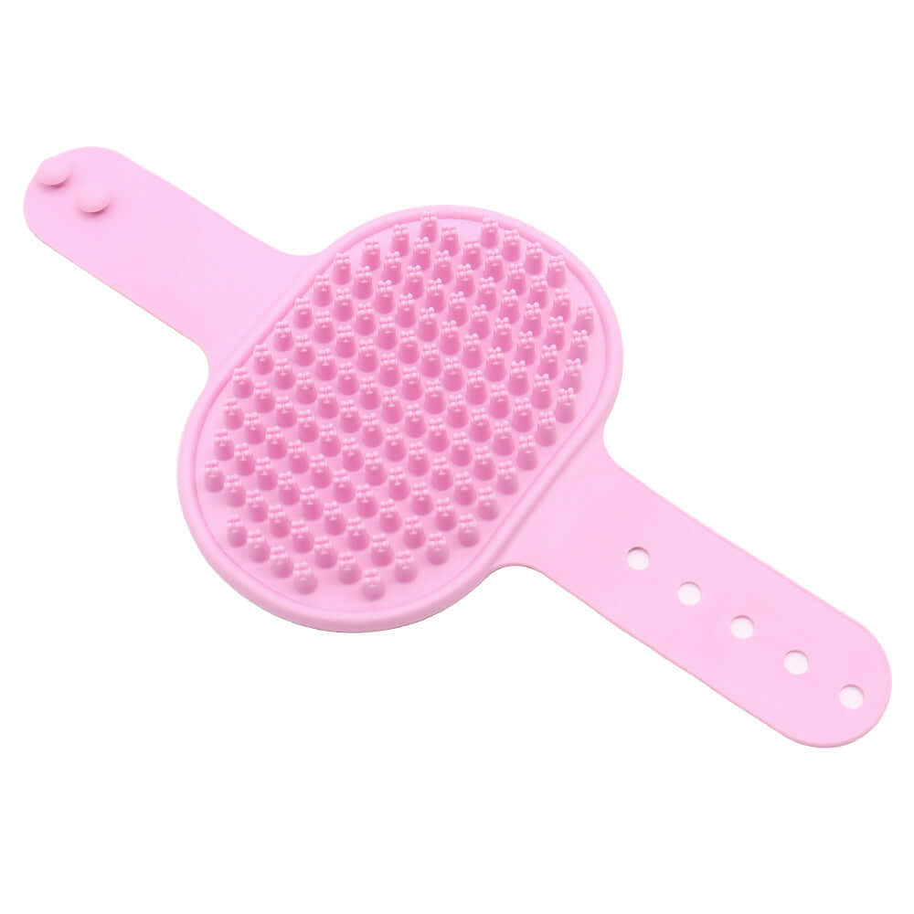 Soft Rubber Silicone Dog & Cat Pet Bathing and Massage Brush with Hand Grip 🦮🐈‍⬛️