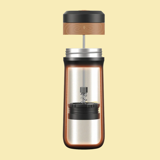 Smart Portable Wireless Coffee Maker - Hot or Cold Stainless Steel Insulation French Press Espresso Capsule