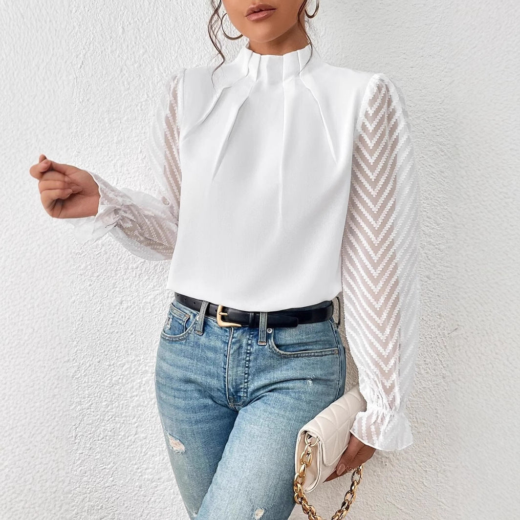 Women's Stunning New Autumn & Winter Long Sleeve Top with Beautiful Sleeve Design, Great Autumn Colors ! 🍁