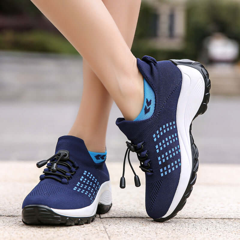 Unisex Trendy Mesh Knit Sneakers - Breathable Athletic Shoes in Snazzy Colors 🌈