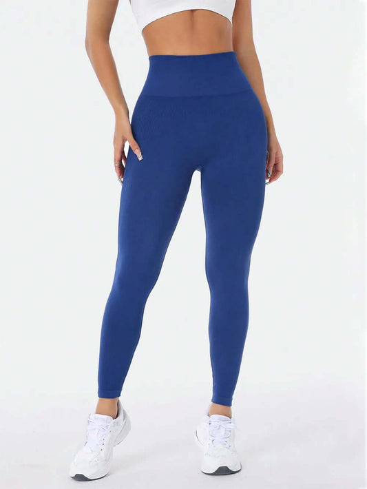 Women's Royal Blue 💙 High Waist Active Leggings - Yoga & Workout